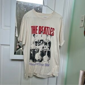 Nasty Gal The Beatles Beige T Shirt